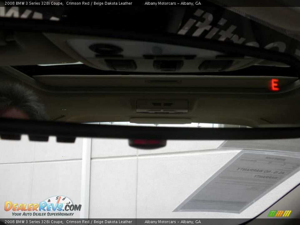 2008 BMW 3 Series 328i Coupe Crimson Red / Beige Dakota Leather Photo #19