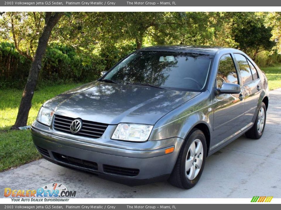 2003 Volkswagen Jetta GLS Sedan Platinum Grey Metallic / Grey Photo #1