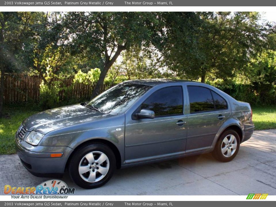 2003 Volkswagen Jetta GLS Sedan Platinum Grey Metallic / Grey Photo #3