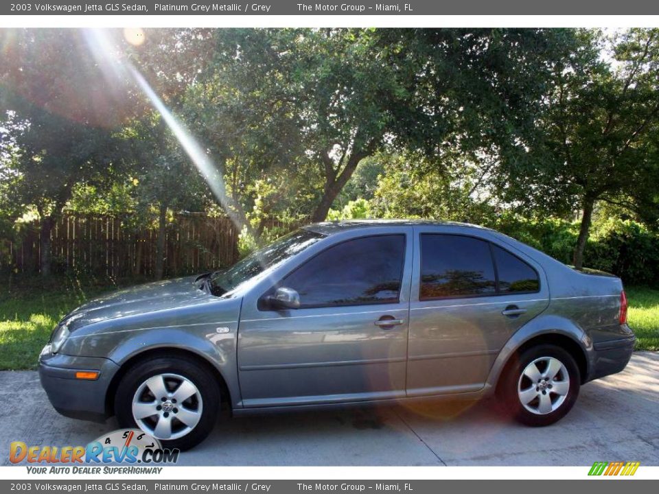 2003 Volkswagen Jetta GLS Sedan Platinum Grey Metallic / Grey Photo #4