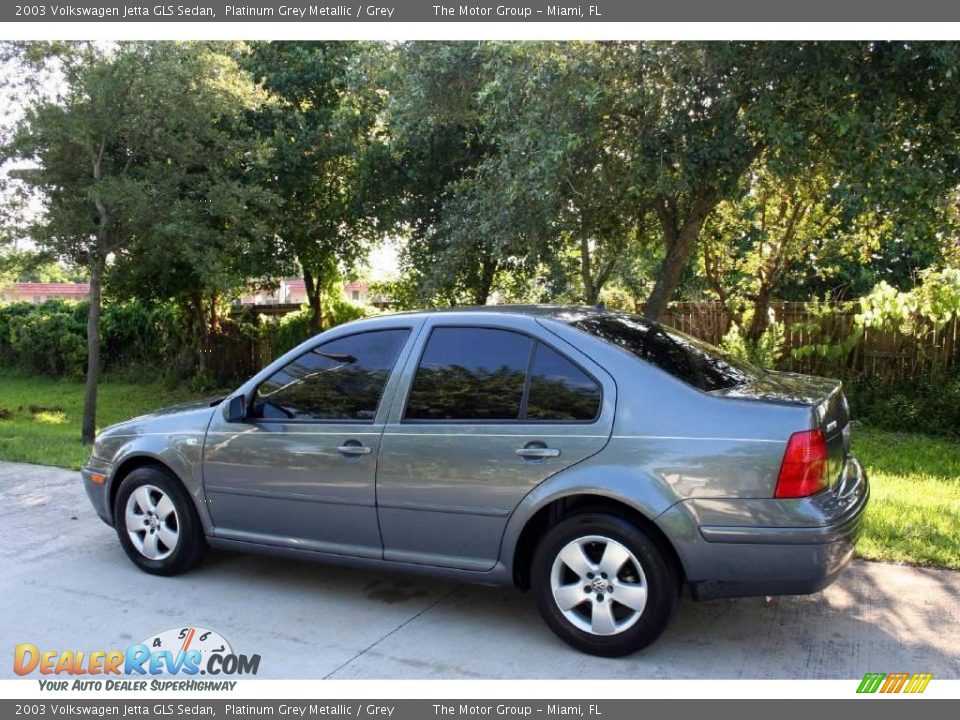 2003 Volkswagen Jetta GLS Sedan Platinum Grey Metallic / Grey Photo #6