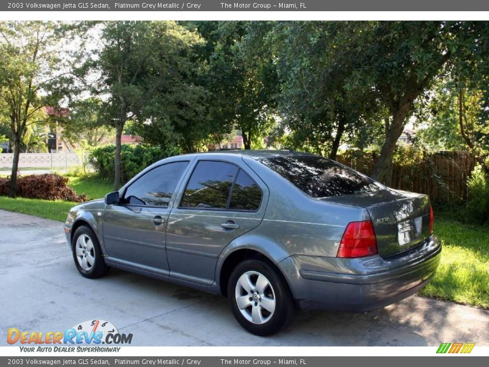 2003 Volkswagen Jetta GLS Sedan Platinum Grey Metallic / Grey Photo #7