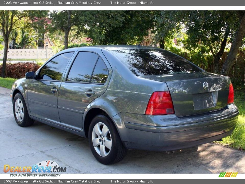 2003 Volkswagen Jetta GLS Sedan Platinum Grey Metallic / Grey Photo #8