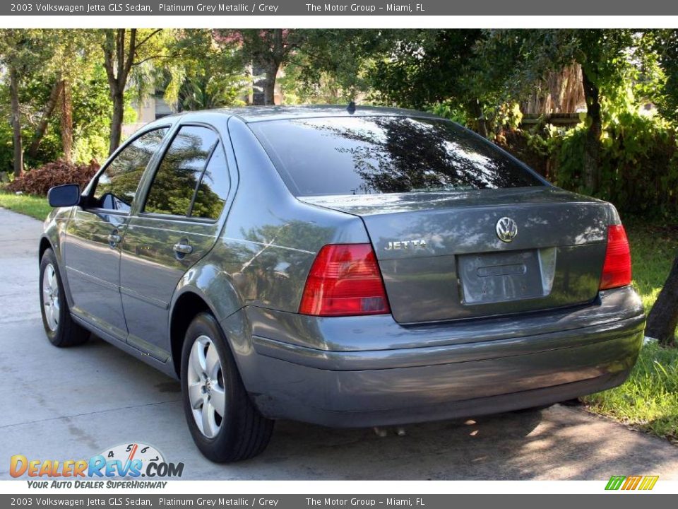 2003 Volkswagen Jetta GLS Sedan Platinum Grey Metallic / Grey Photo #9