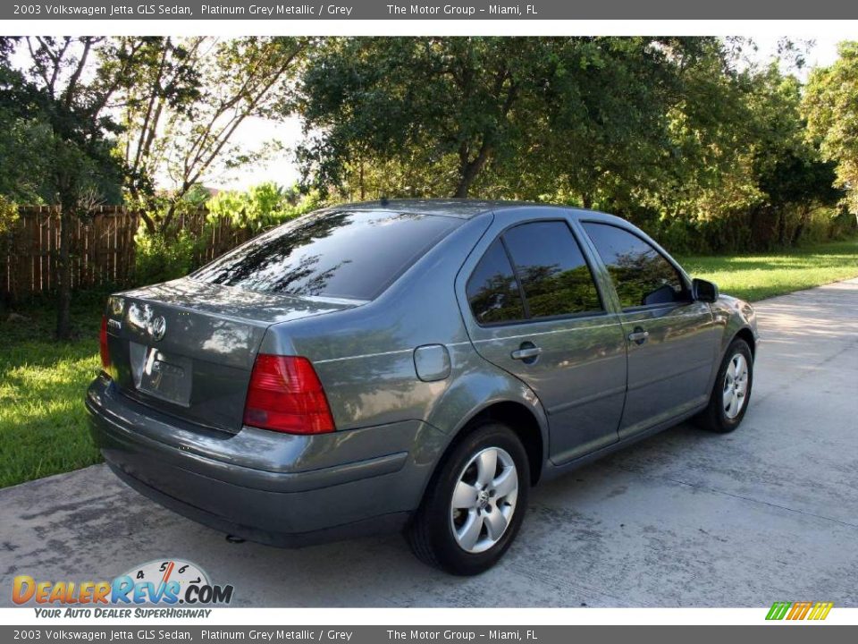 2003 Volkswagen Jetta GLS Sedan Platinum Grey Metallic / Grey Photo #12