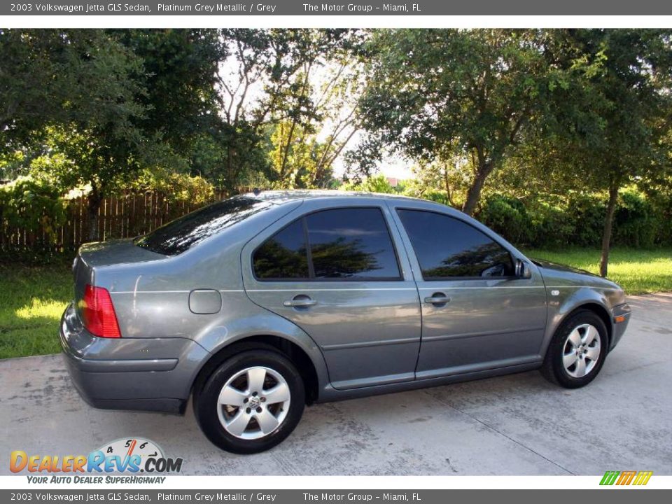 2003 Volkswagen Jetta GLS Sedan Platinum Grey Metallic / Grey Photo #13