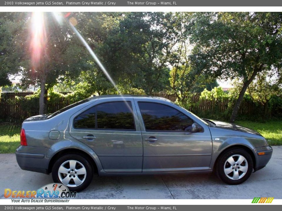 2003 Volkswagen Jetta GLS Sedan Platinum Grey Metallic / Grey Photo #14