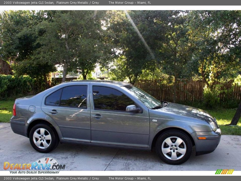 2003 Volkswagen Jetta GLS Sedan Platinum Grey Metallic / Grey Photo #15