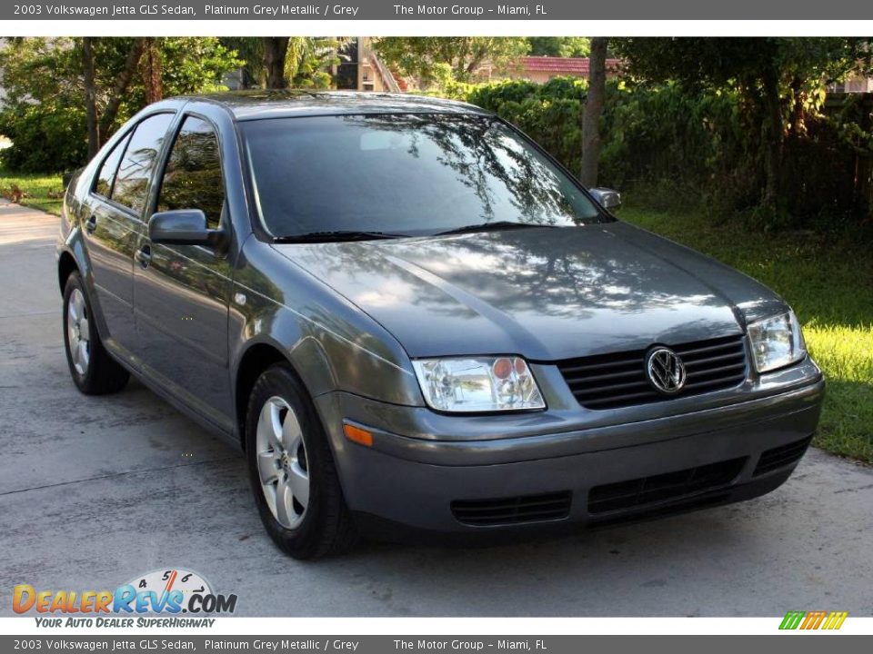 2003 Volkswagen Jetta GLS Sedan Platinum Grey Metallic / Grey Photo #17