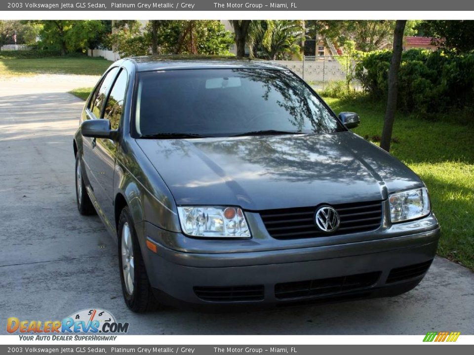 2003 Volkswagen Jetta GLS Sedan Platinum Grey Metallic / Grey Photo #18