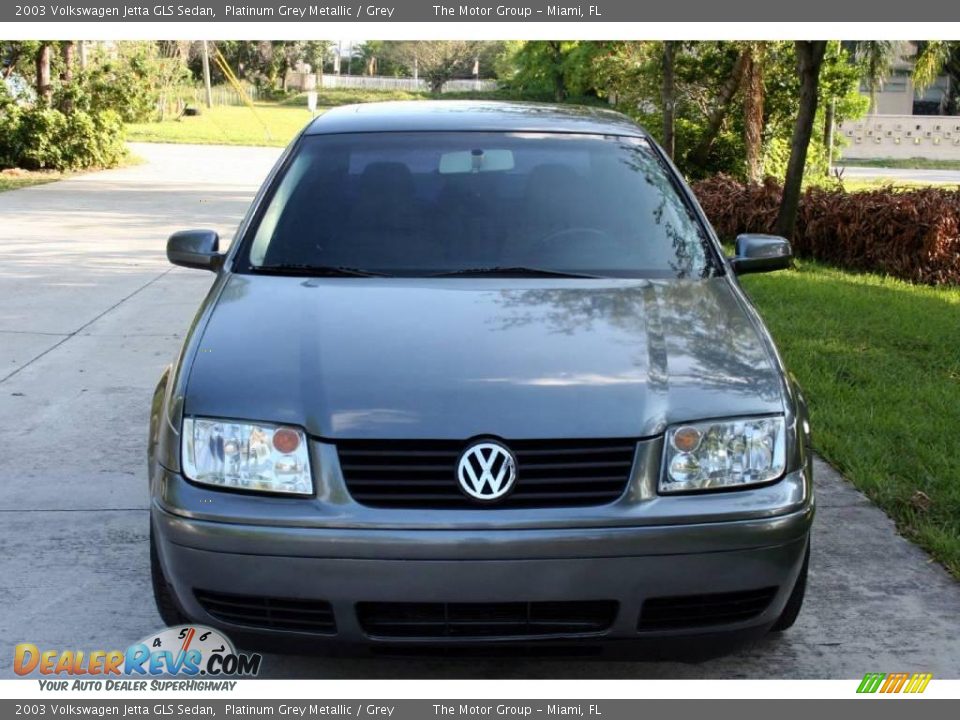 2003 Volkswagen Jetta GLS Sedan Platinum Grey Metallic / Grey Photo #19