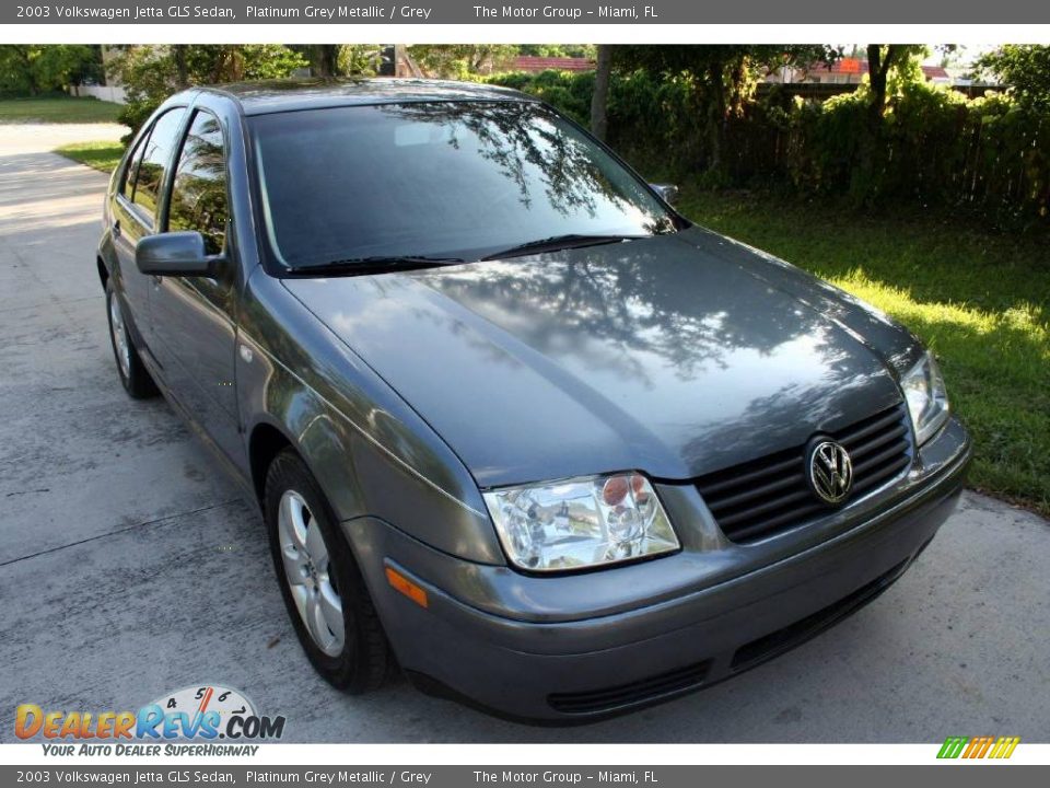 2003 Volkswagen Jetta GLS Sedan Platinum Grey Metallic / Grey Photo #21