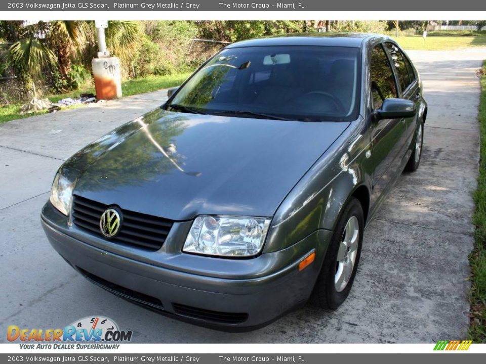 2003 Volkswagen Jetta GLS Sedan Platinum Grey Metallic / Grey Photo #22
