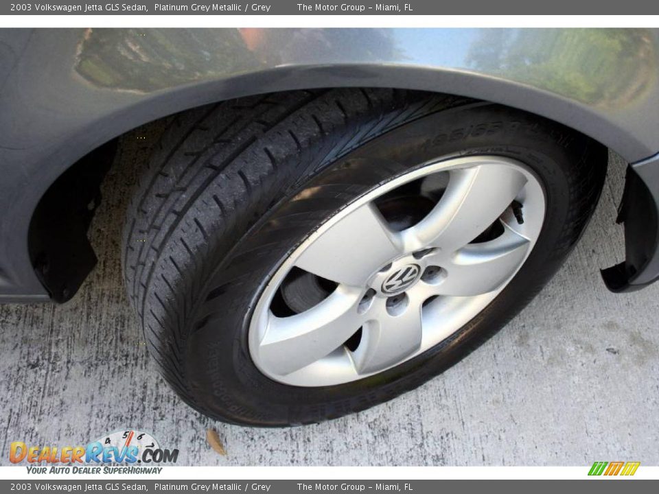 2003 Volkswagen Jetta GLS Sedan Platinum Grey Metallic / Grey Photo #26