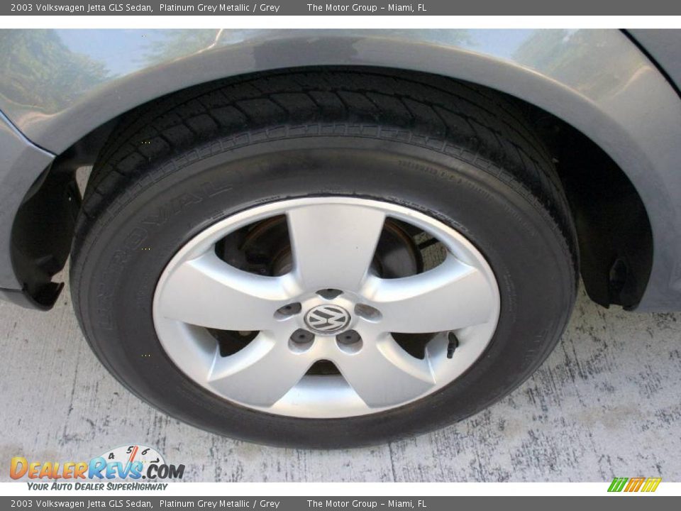 2003 Volkswagen Jetta GLS Sedan Platinum Grey Metallic / Grey Photo #27