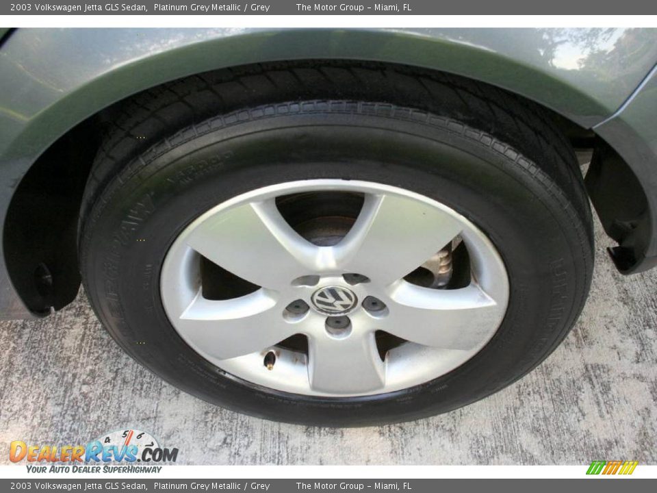 2003 Volkswagen Jetta GLS Sedan Platinum Grey Metallic / Grey Photo #28