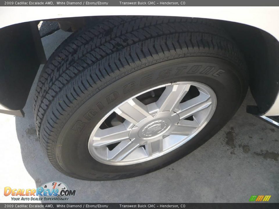 2009 Cadillac Escalade AWD White Diamond / Ebony/Ebony Photo #7