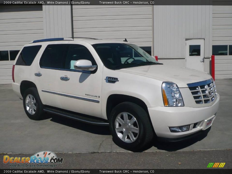 2009 Cadillac Escalade AWD White Diamond / Ebony/Ebony Photo #1