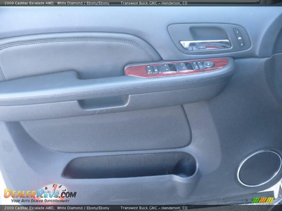 2009 Cadillac Escalade AWD White Diamond / Ebony/Ebony Photo #8