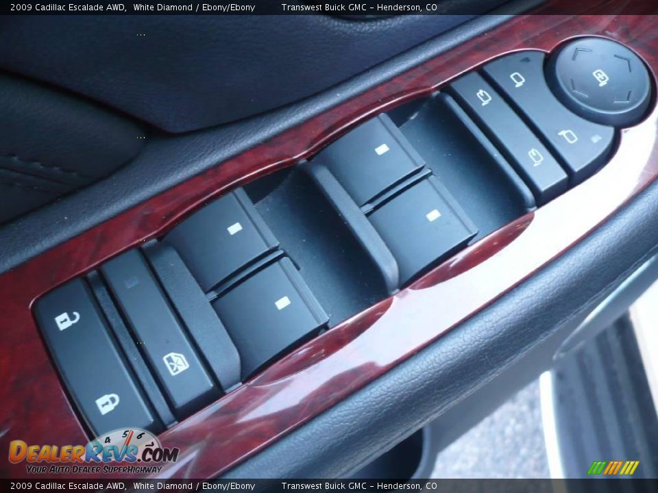 2009 Cadillac Escalade AWD White Diamond / Ebony/Ebony Photo #9