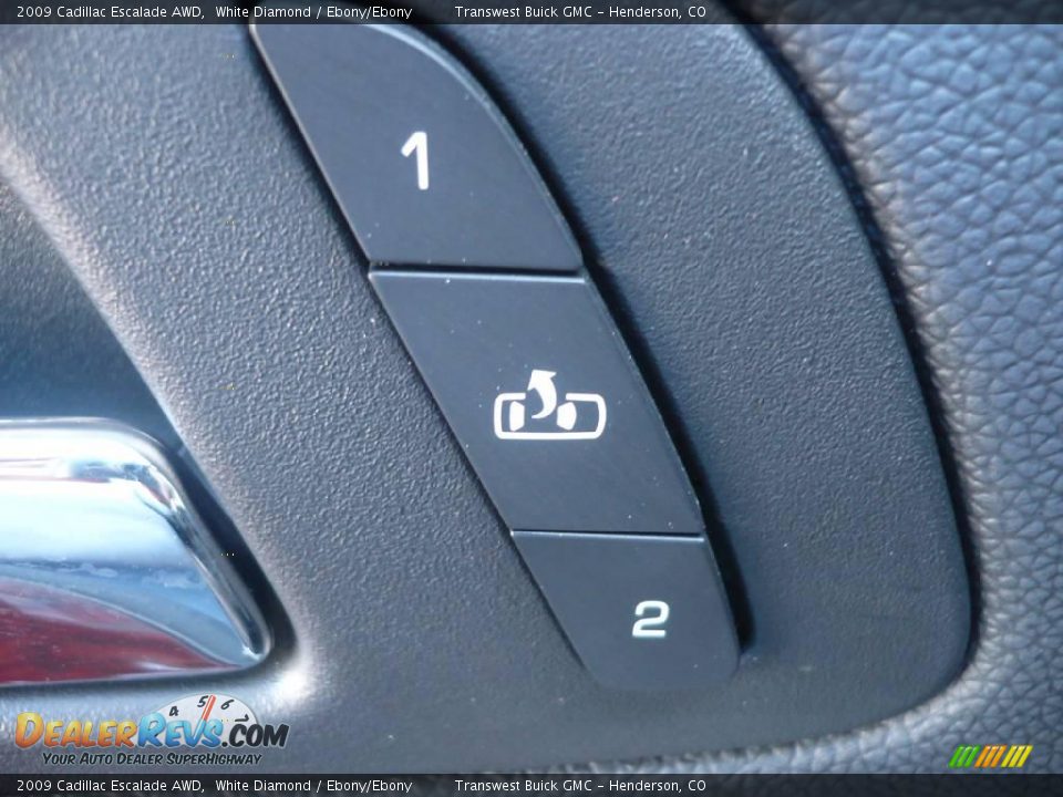 2009 Cadillac Escalade AWD White Diamond / Ebony/Ebony Photo #10