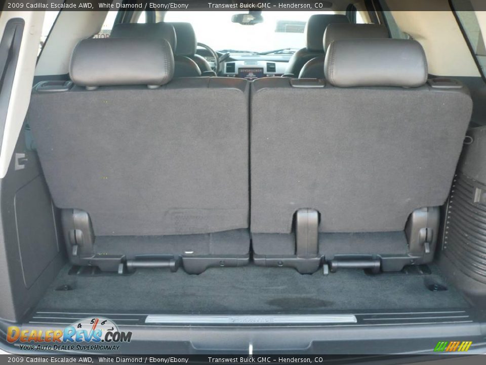 2009 Cadillac Escalade AWD White Diamond / Ebony/Ebony Photo #13