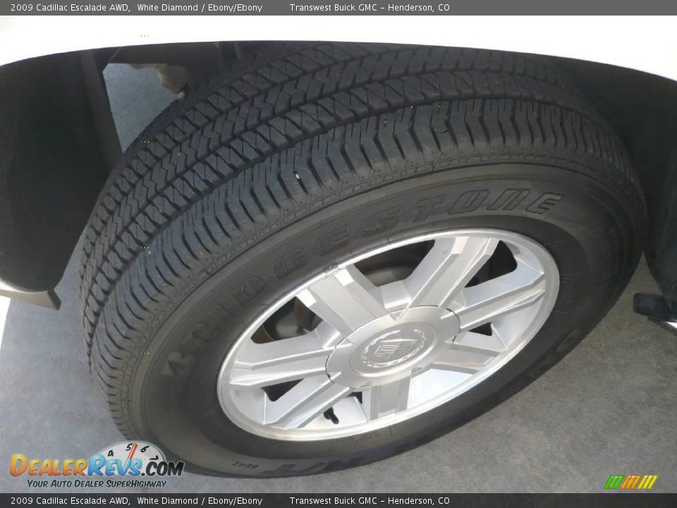 2009 Cadillac Escalade AWD White Diamond / Ebony/Ebony Photo #7
