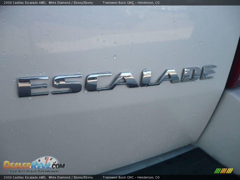 2009 Cadillac Escalade AWD White Diamond / Ebony/Ebony Photo #15