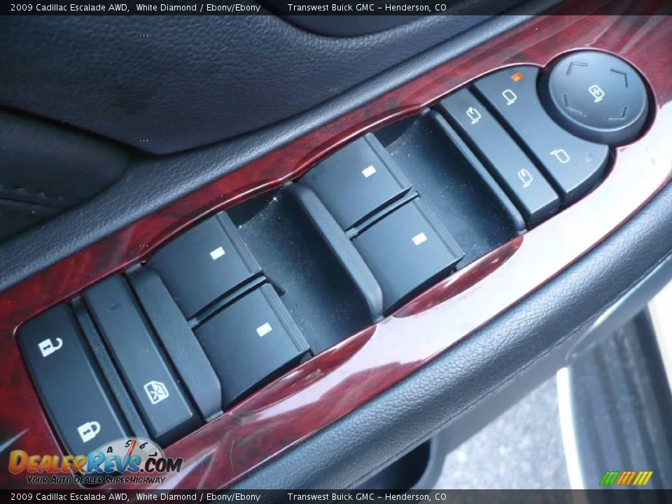 2009 Cadillac Escalade AWD White Diamond / Ebony/Ebony Photo #9