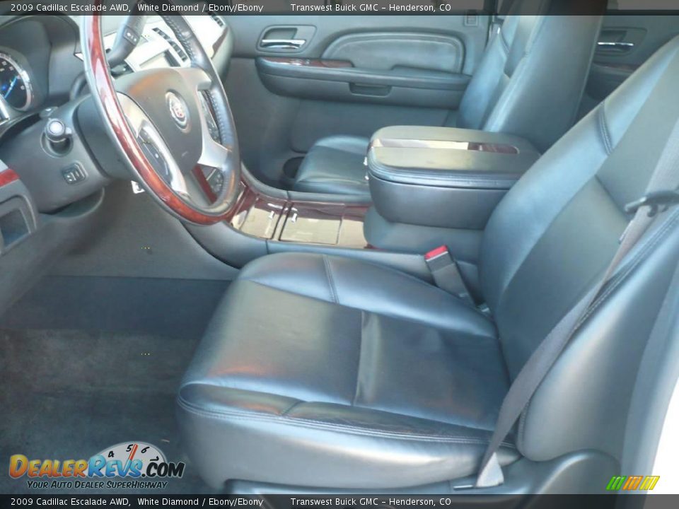 2009 Cadillac Escalade AWD White Diamond / Ebony/Ebony Photo #10