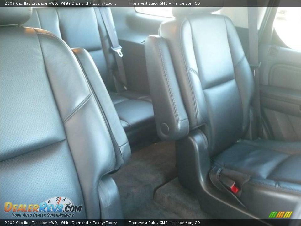 2009 Cadillac Escalade AWD White Diamond / Ebony/Ebony Photo #17