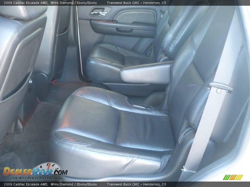 2009 Cadillac Escalade AWD White Diamond / Ebony/Ebony Photo #11