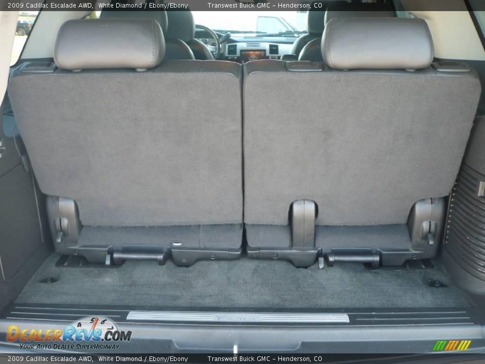 2009 Cadillac Escalade AWD White Diamond / Ebony/Ebony Photo #12
