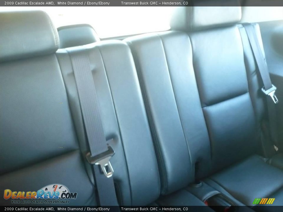 2009 Cadillac Escalade AWD White Diamond / Ebony/Ebony Photo #18