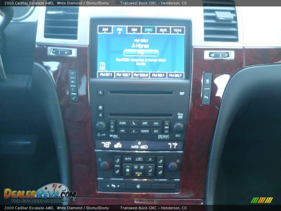 2009 Cadillac Escalade AWD White Diamond / Ebony/Ebony Photo #21