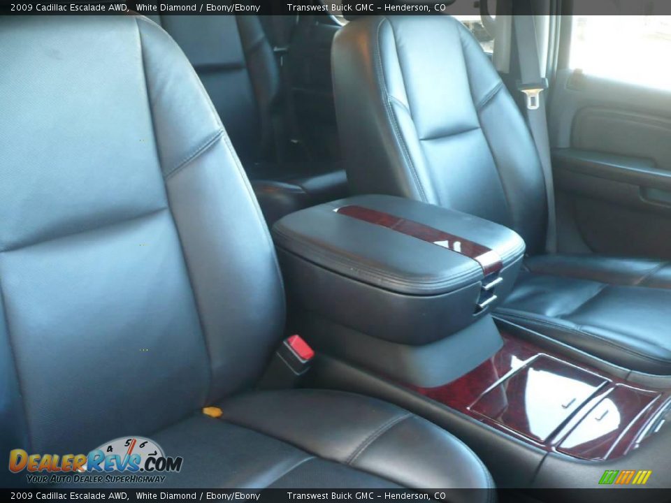 2009 Cadillac Escalade AWD White Diamond / Ebony/Ebony Photo #15