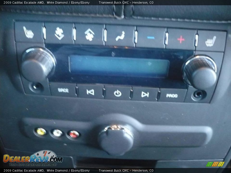 2009 Cadillac Escalade AWD White Diamond / Ebony/Ebony Photo #22