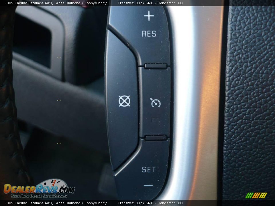 2009 Cadillac Escalade AWD White Diamond / Ebony/Ebony Photo #24