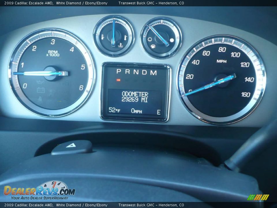 2009 Cadillac Escalade AWD White Diamond / Ebony/Ebony Photo #19