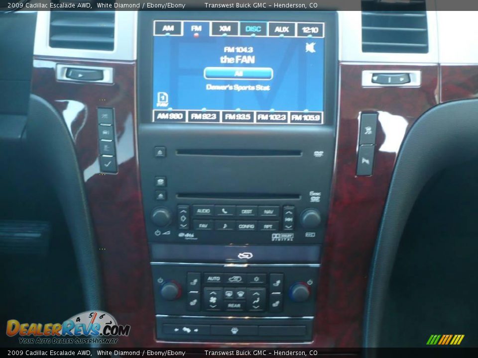 2009 Cadillac Escalade AWD White Diamond / Ebony/Ebony Photo #20