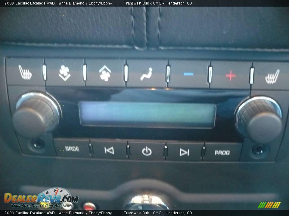 2009 Cadillac Escalade AWD White Diamond / Ebony/Ebony Photo #21