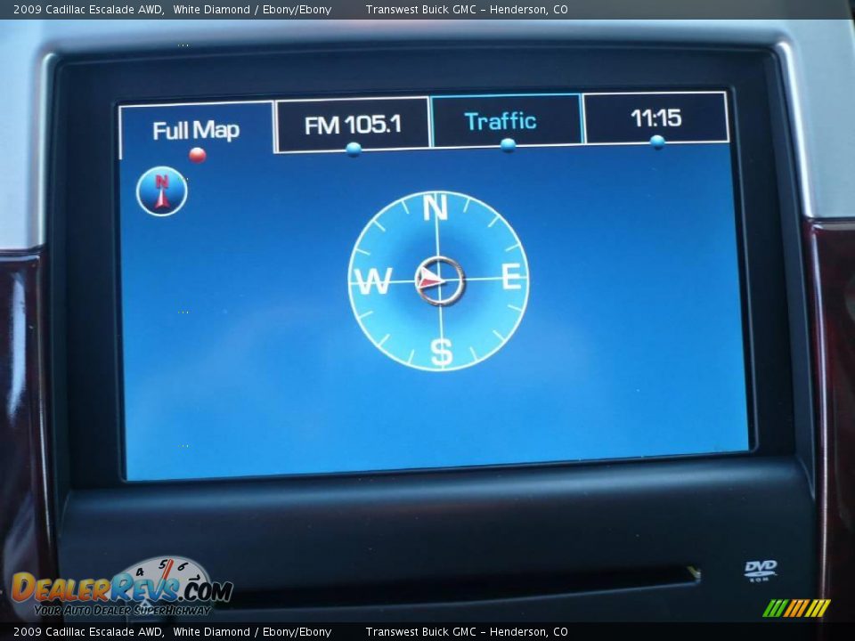 2009 Cadillac Escalade AWD White Diamond / Ebony/Ebony Photo #29