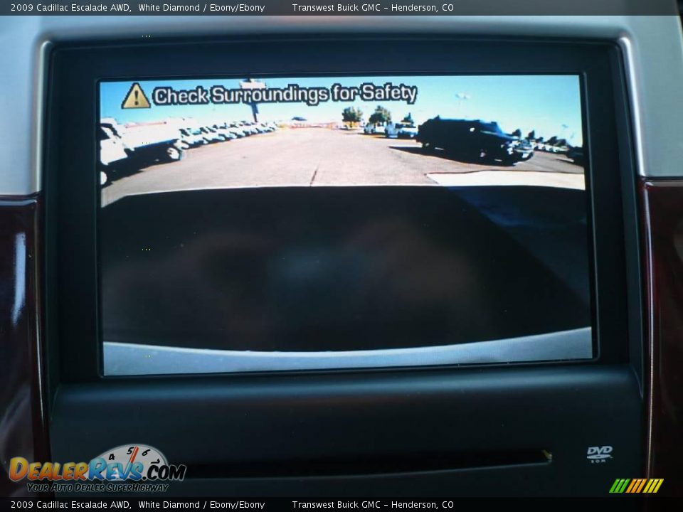 2009 Cadillac Escalade AWD White Diamond / Ebony/Ebony Photo #30