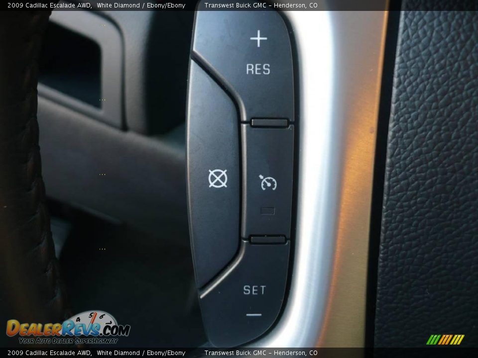 2009 Cadillac Escalade AWD White Diamond / Ebony/Ebony Photo #24