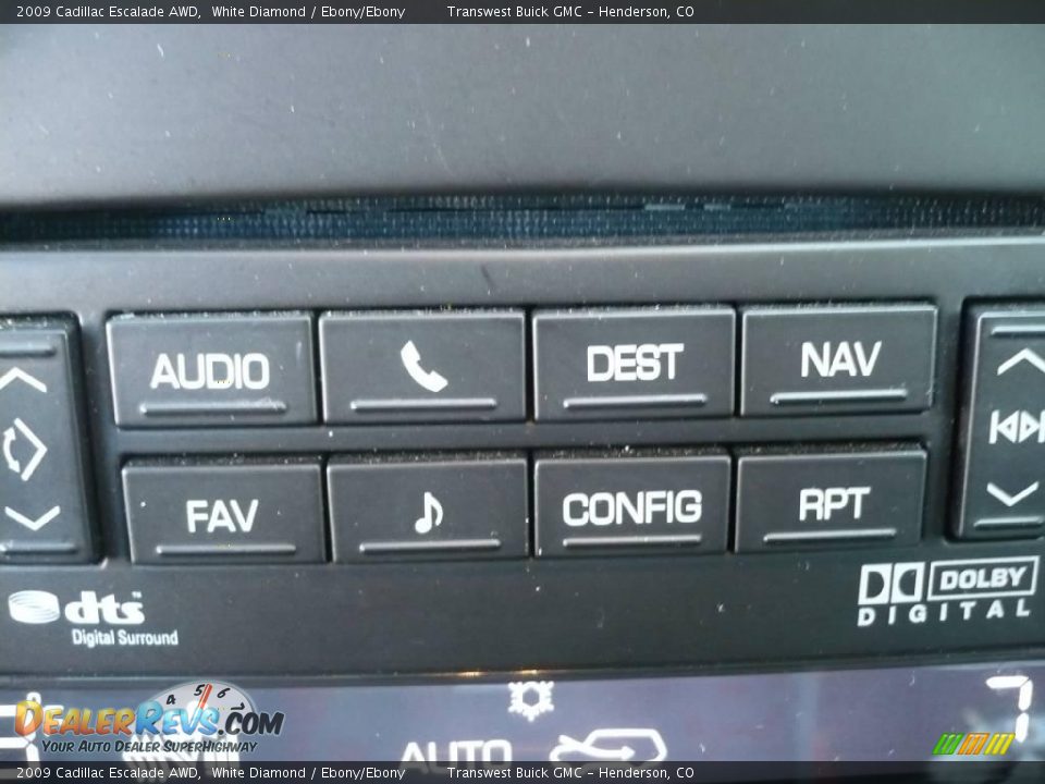 2009 Cadillac Escalade AWD White Diamond / Ebony/Ebony Photo #33