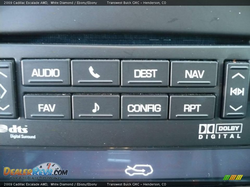 2009 Cadillac Escalade AWD White Diamond / Ebony/Ebony Photo #33