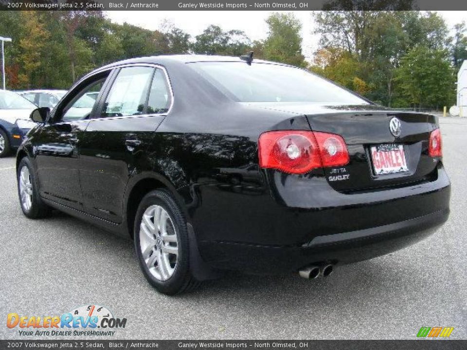 2007 Volkswagen Jetta 2.5 Sedan Black / Anthracite Photo #3