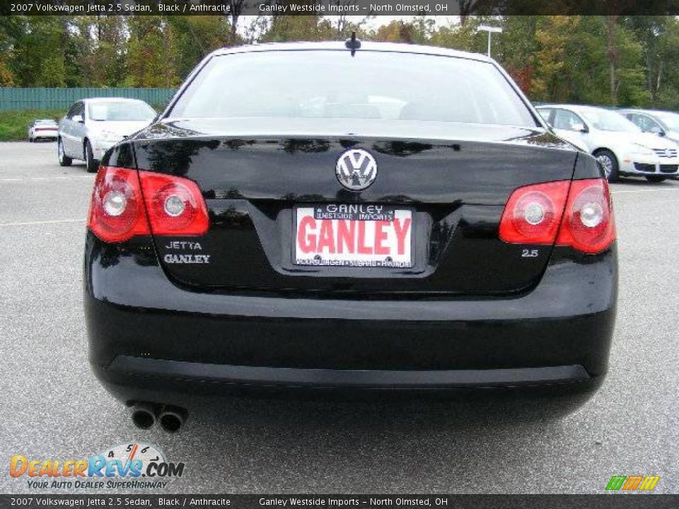 2007 Volkswagen Jetta 2.5 Sedan Black / Anthracite Photo #4