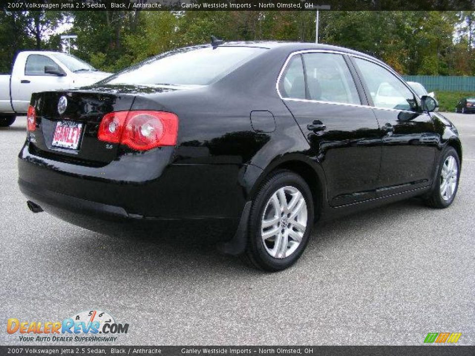 2007 Volkswagen Jetta 2.5 Sedan Black / Anthracite Photo #5