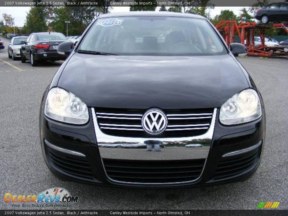 2007 Volkswagen Jetta 2.5 Sedan Black / Anthracite Photo #8